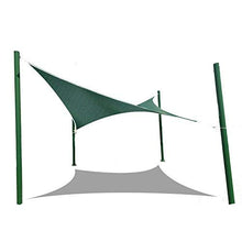YS Telo Parasole Multiuso per Esterni 3 * 4M Tenda Parasole per Vela (Più Colori) - Sono Esclusi i Blocchi Uv per Patio e Pali Di Fissaggio per Esterni,Verde Scuro