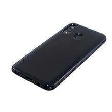 CrazyLemon Custodia per Samsung Galaxy A20e, simpatica custodia protettiva antiurto silicone trasparente tinta unita trasparente in gelatina morbida in silicone sottile - Nero