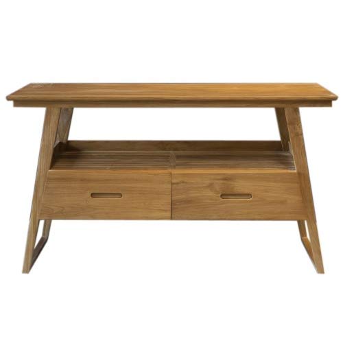 Mobiletto per lavabo Helena, in legno di teak massiccio, larghezza dal mobiletto 140 cm