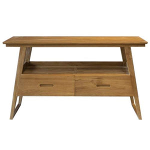 Mobiletto per lavabo Helena, in legno di teak massiccio, larghezza dal mobiletto 140 cm