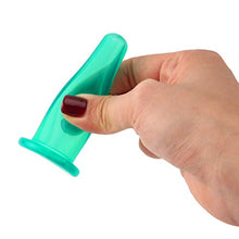 SZYZ 5Pcs Tazze per Massaggio facciale in Vaso per coppettazione in Silicone per Il Viso con Pennello per la Pulizia Verde
