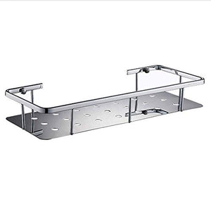 NHLBD Mensola da Bagno, mensola portaoggetti - Bagno Rack for Doccia a Parete Rack di stoccaggio Rettangolare for Bagno con Un Asciugamano su ferrovia (300x140x50mm) partizione Bagno