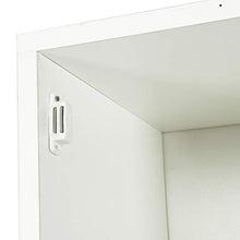 Mobiletto da bagno a colonna con specchio, Mobiletto a colonna per bagno indipendente Cassettone bianco, 28,8 x 29,8 x 179,5 cm