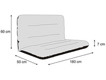 Cuscino per dondolo da giardino • Cuscino per panca da giardino • Cuscino per panca • Cuscino per seduta e schienale • Imbottitura da giardino • Larghezza seduta 180 cm • Grigio