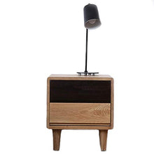 XUSHEN-HU Comodino 2 cassetti Design in Legno Stand dell'organizzatore di immagazzinaggio Notte for Camera Tavolo d'angolo