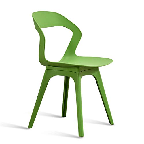 zvcv Sedia per Computer di casa, sedie da Pranzo semplici ergonomiche in plastica per Ufficio, Sala da Pranzo, Cucina, Camera da Letto, Grigio