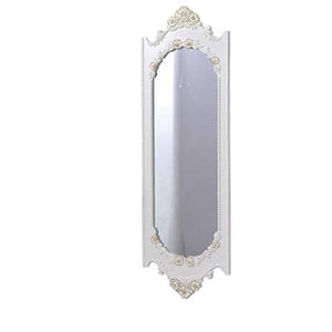 Gcgg Specchio da parete a tutta lunghezza, grande ed elegante cornice specchio da parete in legno incorniciato, specchio da trucco, per toletta, ingresso camera da letto o bagno