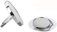ZCM Specchio per Il Trucco, Specchio Portatile Pieghevole Desktop Duplex Specchio in Metallo Supporto A Parete Specchio di Bellezza Specchio Principessa