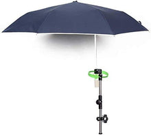 KIKILIVE Ombrello Versa Brella per tutte le posizioni con morsetto universale, ombrello da bicicletta, con clip per ombrello
