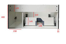 Mobile da bagno sospeso DANA 850 - design leggermente arrotondato - antracite, Piletta Pop-up:Senza piletta Pop-up