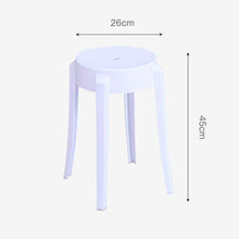 MKXF Sgabello di Plastica Sgabello Casa Dining Chair Addensare Colorato Sedia di Svago Sgabello Bagno Waiting Chair Scarpe Modifica Sgabello Piccolo Sgabello Alto Sgabello Rotondo Sgabello,C