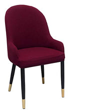 GETMOREBEAUTY Fodera per Sedia da Cucina con Schienale Curvo Moderno Mid-Century Bracciolo Girevole Fodere per sgabelli da Bar Protezione per Sedia con Schienale ad Ala (Wine)