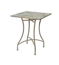 PRG Tavolo Pieghevole con Decorazione Mosaico 58X58X72CM Toulouse ARREDO Giardino