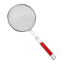 UPKOCH setacci da Cucina in Acciaio Inossidabile a Maglia fine con Manici in plastica per Cottura Dimensioni Cottura m 18 cm (Rosso)