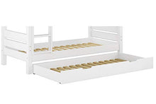 Erst-Holz Cassettone Letto Bianco per I Nostri Letti a Castello 80x190 in Pino 90.10-S17W