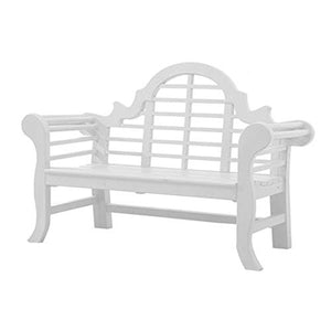 Sedia da giardino per terrazza panca in legno massello, sedile per il tempo libero cortile esterno a 2 posti con schienale, panchina della villa anti-corrosione e resistente alle intemperie