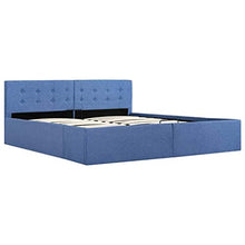 SKM Giroletto Idraulico con Contenitore Blu in Tessuto 160x200 cm
