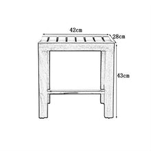 Accessori da bagno - Di legno solido impermeabile antiscivolo di sicurezza forte e durevole Scarpe Comfort Bath Chair Modificare Sgabello anziani / disabili / incinta superficie curva presidente Max.2