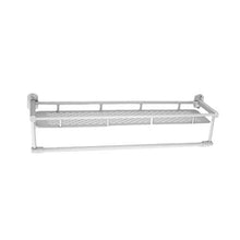 HYYDP Parete Porta Salviette Scaffale per Asciugamani in Alluminio Hotel Famiglia Cucina Bagno Doppio Ripiani Materiali di Protezione Ambientale Impermeabile e antiruggine