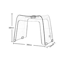 HYYDP Bagno Sgabello Sgabelli da Bagno Sedile da Doccia Sgabello da Lavaggio a Piedi Sgabello da Ufficio Traspirante Trasparente (Color : A)
