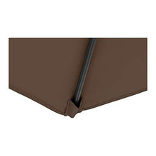 Uniprodo Ombrellone da Esterno Ombrello da Giardino Uni_Umbrella_SQ2030BR (Marrone, Rettangolare, 200 x 300 cm, 180 g/m2)