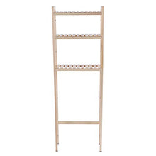 Mensola per Toilette, 3 Ripiani Scaffale Aperto per Bagno, Salvaspazio per Bagno, Scaffale WC Sopra WC, Scaffale per Lavatrice Mobile WC in Legno, 50 x 20 x 154 cm