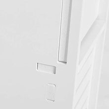 DEWIN Scaffale di stoccaggio del Bagno - 80 * 15,5 * 15,5 cm Armadio per mobili da Bagno per Bagno Armadio in Legno Bianco Scaffale di stoccaggio del Tessuto