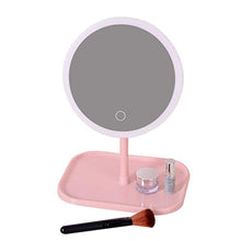 Specchio da trucco a LED con luce Desktop Desktop Vanity Specchio ricaricabile Specchio luce Xuan - vale la pena avere (Colore: A, Dimensioni: -)