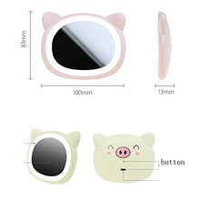 Specchio per Il Trucco, Specchi per Il Trucco del Bagno Specchi Portatili da Viaggio con Luce, Specchio per Il Trucco LED, Specchio comestic Mini Portatile Notturno Ricaricabile