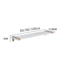 Semplicità Elegante Scaffale a Muro Scaffalature Sospese Scaffale Scaffale in Marmo Artificiale Trama Trasparente Impermeabile Resistente All'Usura Bagno Cucina Soggiorno, 6 Dimensioni, HJJ, bianca