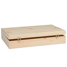 Stefanelli Cassetta Classica in legno di pino, può contenere fino a 6 bottiglie cm 52x34x9 (art 316)