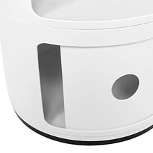 Attrezzatura Comodino Wghz Scaffale Rotondo a 2 Ripiani Comodini Comodino Comodino Mobile Contenitore con 2 cassetti Contenitore per Ufficio Bagno Cucina Soggiorno Camera da Letto