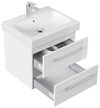 emotion ICON60CM000101DE - Lavabo con mobiletto, in Legno Bianco Lucido, 60 x 57 x 48,5 cm