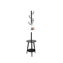 JIAO PAI creatività Coat Rack, semplicità Multifunzione Bagagli Tavolino Ingresso Pacchetto Key Water Abbigliamento Coppa Rack Soggiorno Ufficio (Color : Black, Size : 175 * 40CM)