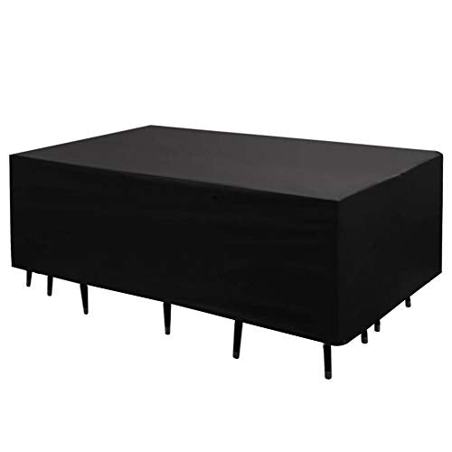 ValueHall Copertura per Mobili Rettangolare Copertura Tavolo Esterno Impermeabile Copertura per Tavolo Antipolvere Copertura Tavolo Giardino Coperture per Set Arredo V1C02 (180 x 120 x 74cm)