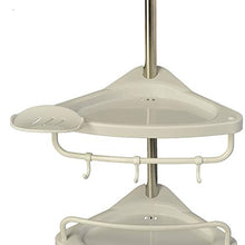 Lsmaa 4 Tier Regolabile Scaffale Telescopico Stampa Bagno BAGNATORE ANGANO Scatola DOCCIATORE DOCCIATORE DOCCIATORE Tetto 100CM - 246 cm Bianco