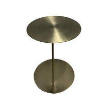 Jcnfa-Tavoli Tavolo Finale C, tavolino in Metallo in Acciaio Inox Spazzolato (Color : Gold, Size : 13.77 * 13.77 * 18.89in)