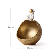 Yoohh - Scatola portaoggetti in resina, con motivo astronauta creativo, per riporre chiavi, caramelle, gioielli, in resina, per entrare in casa, tavolino da caffè, porta d'ingresso