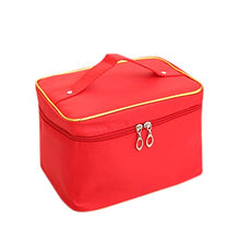 TREESTAR Creativo Sacco Di Lavaggio Borsa Da Viaggio Impermeabile Custodia Di Grande Capacità Caso Cosmetico Borsa Cosmetica per Il Lavaggio Portatile Con Gancio per Uomini Donne Che Viaggiano (rosso)