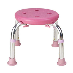 XD Sgabello da Bagno Sgabello da Bagno Bagno Panca di Lavaggio Sgabello Basso Sgabello da Doccia Sgabello Sedia da Bagno per Donna Incinta e per Anziani Sedia da Doccia Rosa Regolabile