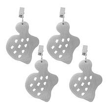 TWWSA Stile Moderno 4pcs Tovaglia Pesi con Clip in Metallo Pendente in Acciaio Inox Tovaglia Pesi per tavoli da Picnic Tovaglia Pesi all'aperto per coperture per tavoli da Giardino all'aperto