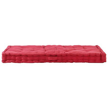 FAMIROSA Cuscino per Pallet e Pavimento in Cotone 120x80x10 cm bordò
