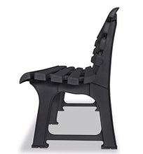 Pissente Panca da Giardino, Panche in Legno massello+Acciaio Panchina da Giardino con Braccioli Curvati Elegante Robusta Classica Panca Arredi da Esterno Sedute,125 x 53 x 77 cm Antracite