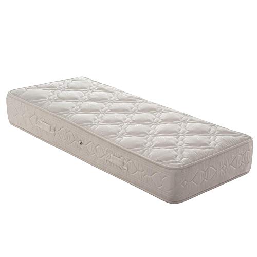 Dormidoro Materasso Waterfoam Singolo 80x190 Alto 18 cm | 100% Cotone Antibatterico Antiacaro | Acquapur Alta Densità | Ergonomico Indeformabile | 4 Stagioni (80x190)