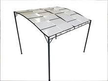 TUTTOPERGOLE Copertura con Fasce in PVC Pieno per Gazebo in Metallo (Cm 300 X Cm 50, Bianco)
