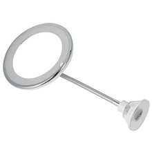 BLLBOO Specchio per Il Trucco - Specchio per Trucco a Collo di Cigno Flessibile con ingrandimento 10X Specchio a LED con Supporto per aspirazione a Luce LED per Bagno di casa