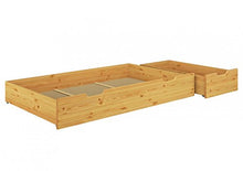 Erst-Holz Due cassetti appaiati Porta Oggetti per i Nostri Letti 90x200 in Pino 90.10-S4-2
