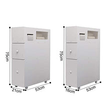 Cassettiera Armadietto 3 Piante Crack cassetto Governo di immagazzinaggio da camera, bagno alto gabinetto Tallboy Armadio magazzino camere da letto a casa ufficio ( Color : White , Size : 16X53X75cm )