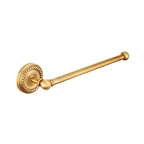 Hetick Porta Asciugamani da Bagno, Ottone Antico Piccolo Ripiano Bagno Portasciugamani in Ottone Portasciugamani Accessori Doccia per Bagno Cucina Bar Casa (32 Cm di Lunghezza)