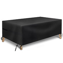JIMITOTO Copertura Tavolo Coperture per Mobili da Giardino Impermeabile Resistente ai Raggi UV Rettangolari (242x162x100cm)